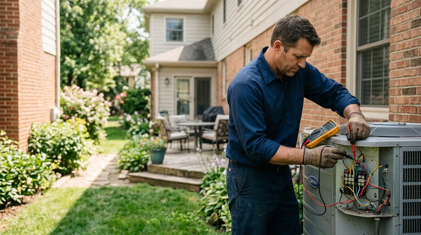 HVAC technician working near Bee, VA